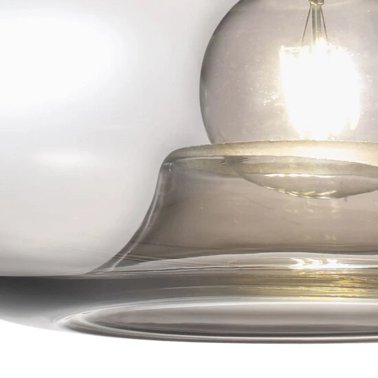 Bestpreis ❤️ Nino Leuchten Pendel 1-flg. LILLE Nickel Matt, Glas Smokey, 30040102 ⭐ - Image 4