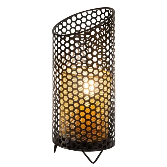 Am billigsten 🤩 Nino Leuchten Tischlampe, Vintage, Metall, Schwarz, L 35 Cm 🎁