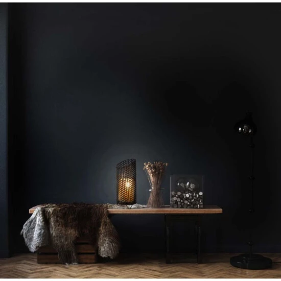 Am billigsten 🤩 Nino Leuchten Tischlampe, Vintage, Metall, Schwarz, L 35 Cm 🎁 - Image 3