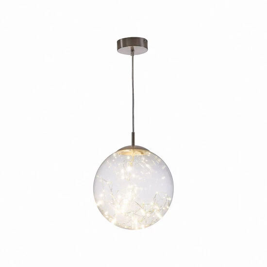 Großhandel ❤️ Nino Leuchten X LED Pendel 1flg LIGHTS Nickel, Glas Klar Mit LED, 34153006 🌟