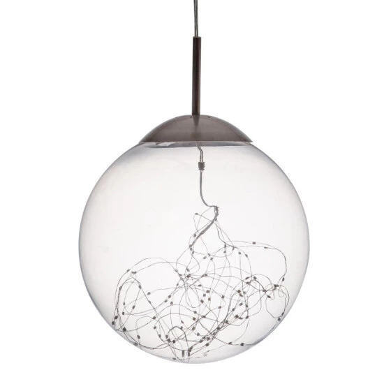 Großhandel ❤️ Nino Leuchten X LED Pendel 1flg LIGHTS Nickel, Glas Klar Mit LED, 34153006 🌟 - Image 5