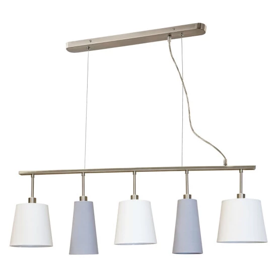 Besorgen ✨ Nino Leuchten Textil Hängelampe Mit Weißen Und Grauen Schirmen LIMA ❤️ - Image 4