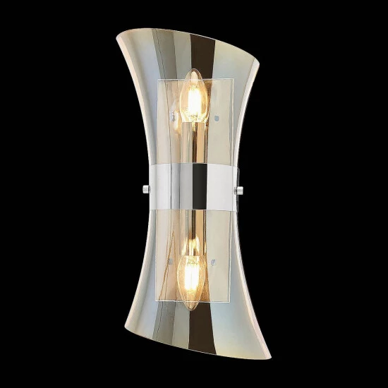 Aktion 😀 Nino Leuchten Wandleuchte 2-flg AUSTIN Glas Amber Für 2xE14,max.40W L:40cm,H:18cm 🔥