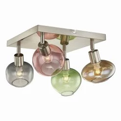 Besorgen 😉 Nino Leuchten Deckenleuchte 4-flg. RENTO Nickel Matt, 61129401 🤩