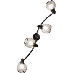 Beste Bewertungen von ❤️ Nino Leuchten Deckenleuchte, Geflecht, Schwarz, L 70 Cm, HILO 🎁