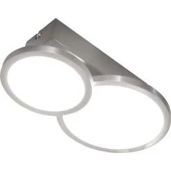 Aktion 🤩 Nino Leuchten LED Deckenleuchte Neo Silber Rund Modern Nickel Matt GU10 🔔