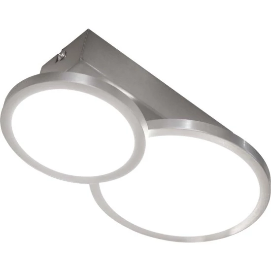 Aktion 🤩 Nino Leuchten LED Deckenleuchte Neo Silber Rund Modern Nickel Matt GU10 🔔