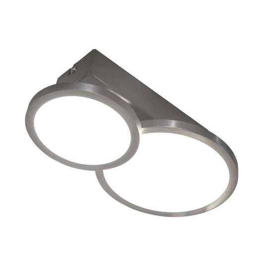 Aktion 🤩 Nino Leuchten LED Deckenleuchte Neo Silber Rund Modern Nickel Matt GU10 🔔 - Image 2