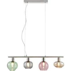 Neu 🎁 Nino Leuchten Pendel 4flg RENTO Nickel Matt, 31120401 🧨