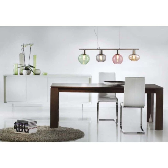 Neu 🎁 Nino Leuchten Pendel 4flg RENTO Nickel Matt, 31120401 🧨 - Image 2