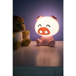 Auslauf 🎁 Nino Leuchten LED Tischleuchte, Kinderleuchte, Schwein, Nino PIG 😀