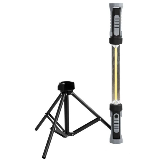 Neu 🔔 Nino Leuchten Akku-LED-Arbeitsleuchte CARL Kunststoff Grau / Schwarz, 50200208 🥰 - Image 4