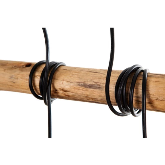 Angebote 🧨 Nino Leuchten Pendelleuchte 4-flg. JAVA Holzbalken Eukalyptusholz, 32740408 🎉 - Image 4