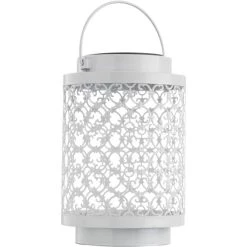 Bestpreis 🔥 Nino Leuchten Solarlaterne Sassari Metall Weiß 🔔