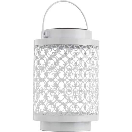 Bestpreis 🔥 Nino Leuchten Solarlaterne Sassari Metall Weiß 🔔