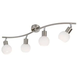 Beste Bewertungen von ✔️ Nino Leuchten Deckenleuchte Loxy Silber Chrom 4 Flammig LED Neigbar Modern 🔥