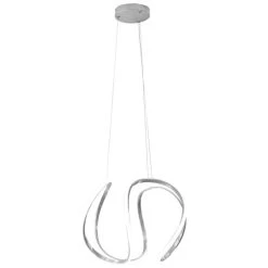 Neu ✔️ Nino Leuchten Pendelleuchte Deckenlampe, Grau Weiß, LED Dimmbar, B 35 Cm ⭐