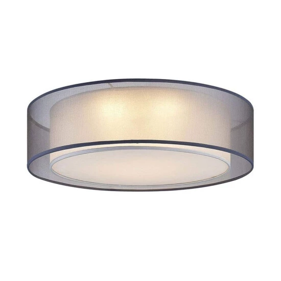 Bestpreis 😉 Nino Leuchten Deckenleuchte 1flg CHLOE Nickel, Schirm Grau, 60900102 😍