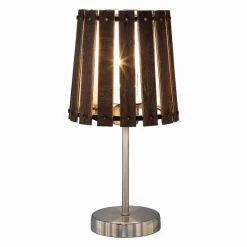 Top 10 🎁 Nino Leuchten Tischleuchte 1flg MODENA Eiche Dunkel Für 1xE14,max.40W, H:35cm,Schirm D:18cm 🛒