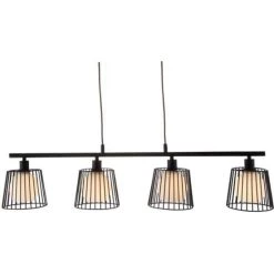 Beste Bewertungen von 😍 Nino Leuchten Pendelleuchte - Schwarz - Metall - 58 X 200 Cm 🎁