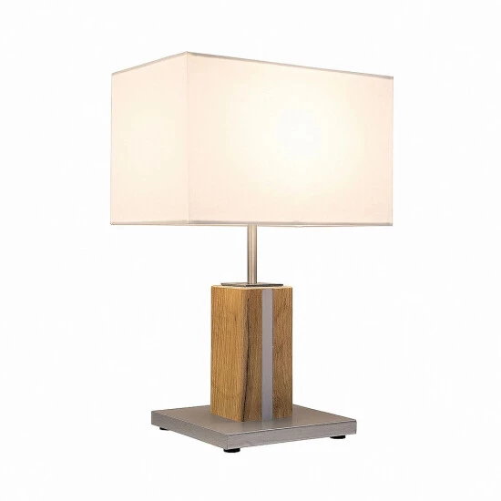 Aktion 🧨 Nino Leuchten LED Tischleuchte FOREST Eiche Hell, Silberfarben, 51130246 😍 - Image 3