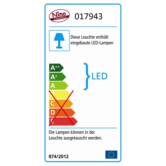 Coupon 🎁 Nino Leuchten LED Balken 3-flg. Loxy Nickel,Glas Opal Matt Weiss 🎉 - Image 2