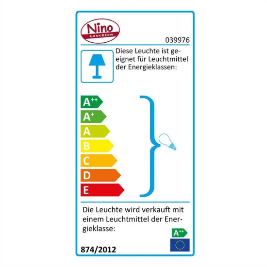 Großhandel 🌟 Nino Leuchten LED Stehleuchte 1flg Dasha Nickel,Glas Matt Weiss/klar 51360101 😀 - Image 2