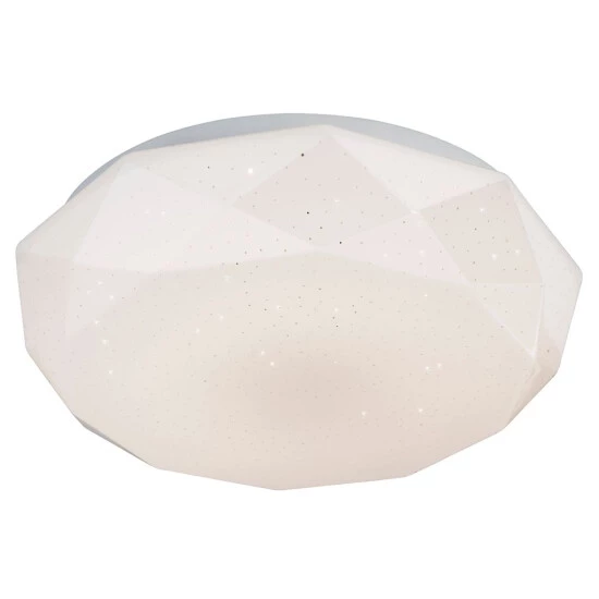 Auslauf 👏 Nino Leuchten LED Deckenleuhte Diamond Kunststoff Weiss-diamond Shade 63251807 ✔️