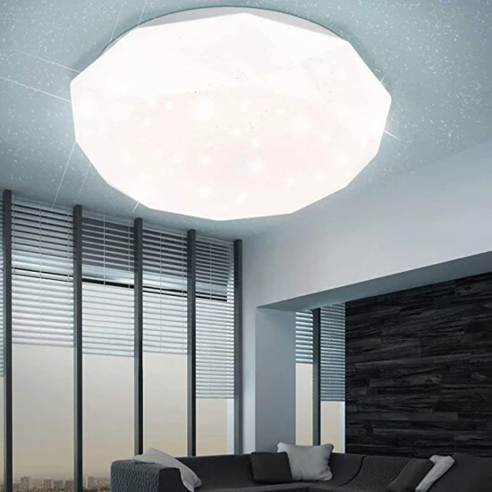 Auslauf 👏 Nino Leuchten LED Deckenleuhte Diamond Kunststoff Weiss-diamond Shade 63251807 ✔️ - Image 4
