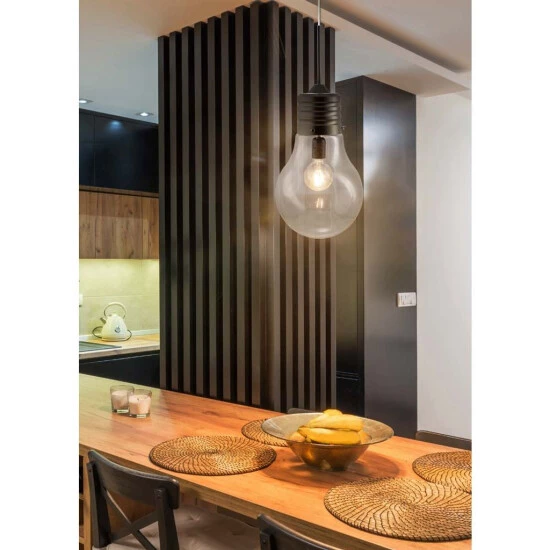 Schlussverkauf 😀 Nino Leuchten Pendelleuchte, Rauchfarbe-Schwarz, Höhe 150cm, Nino LUCE 🔔 - Image 2