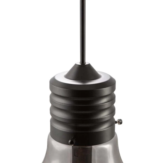 Schlussverkauf 😀 Nino Leuchten Pendelleuchte, Rauchfarbe-Schwarz, Höhe 150cm, Nino LUCE 🔔 - Image 4