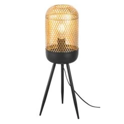 Brandneu 🔔 Nino Leuchten Tischleuchte, Gold-Farbe, Höhe 49cm, Nino FARGO 🥰