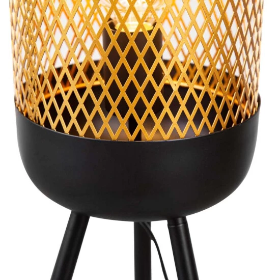 Brandneu 🔔 Nino Leuchten Tischleuchte, Gold-Farbe, Höhe 49cm, Nino FARGO 🥰 - Image 2