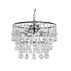 Auslauf 🛒 Nino Leuchten Pendel London Mit Glasbehang Klar Chrom Pol. ✔️